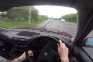 Driftował sobie BMW, a tu nagle… [wideo]