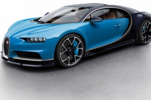 Bugatti Chiron w różnych oficjalnych konfiguracjach kolorystycznych