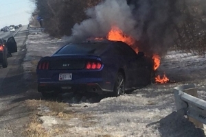 Nowy Ford Mustang zapalił się podczas jazdy