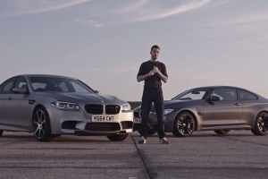 BMW M4 vs BMW M5 30th Anniversary [wideo]