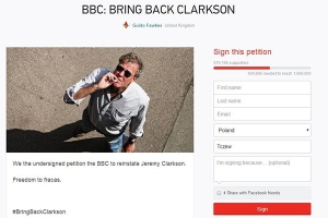 Petycja dotycząca przywrócenia Clarksona