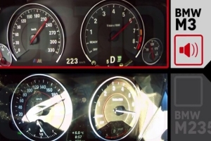 BMW M235i vs. M3 [0-200 km/h]