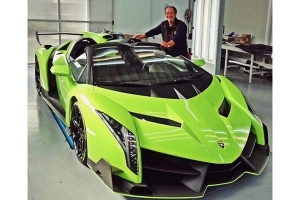 Lamborghini Veneno Roadster w kolorze Verde Singh [zdjęcia]