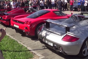 Enzo vs. Carrera GT vs. Agera R [dźwięk silnika]